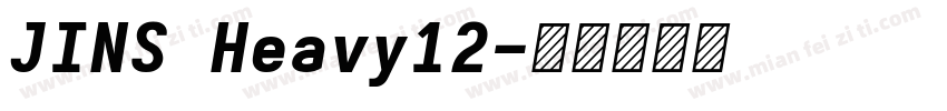 JINS Heavy12字体转换